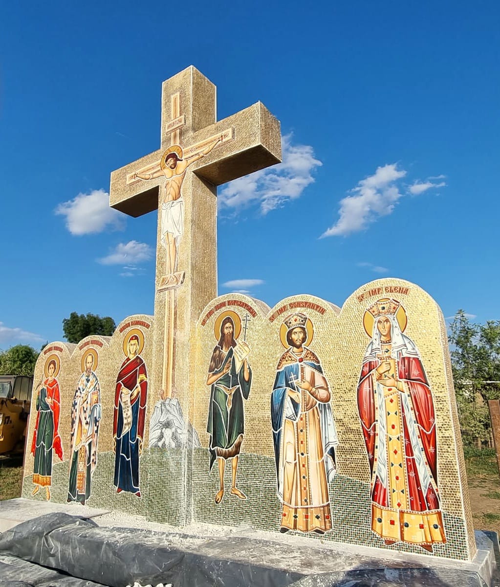 Cross with Saints — Memorial Troiță