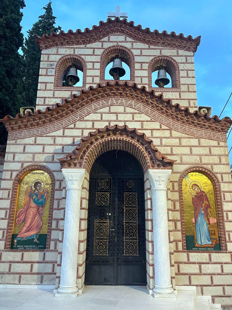 Chapel Entrance Mosaics — Orthodox Chapel, Greece