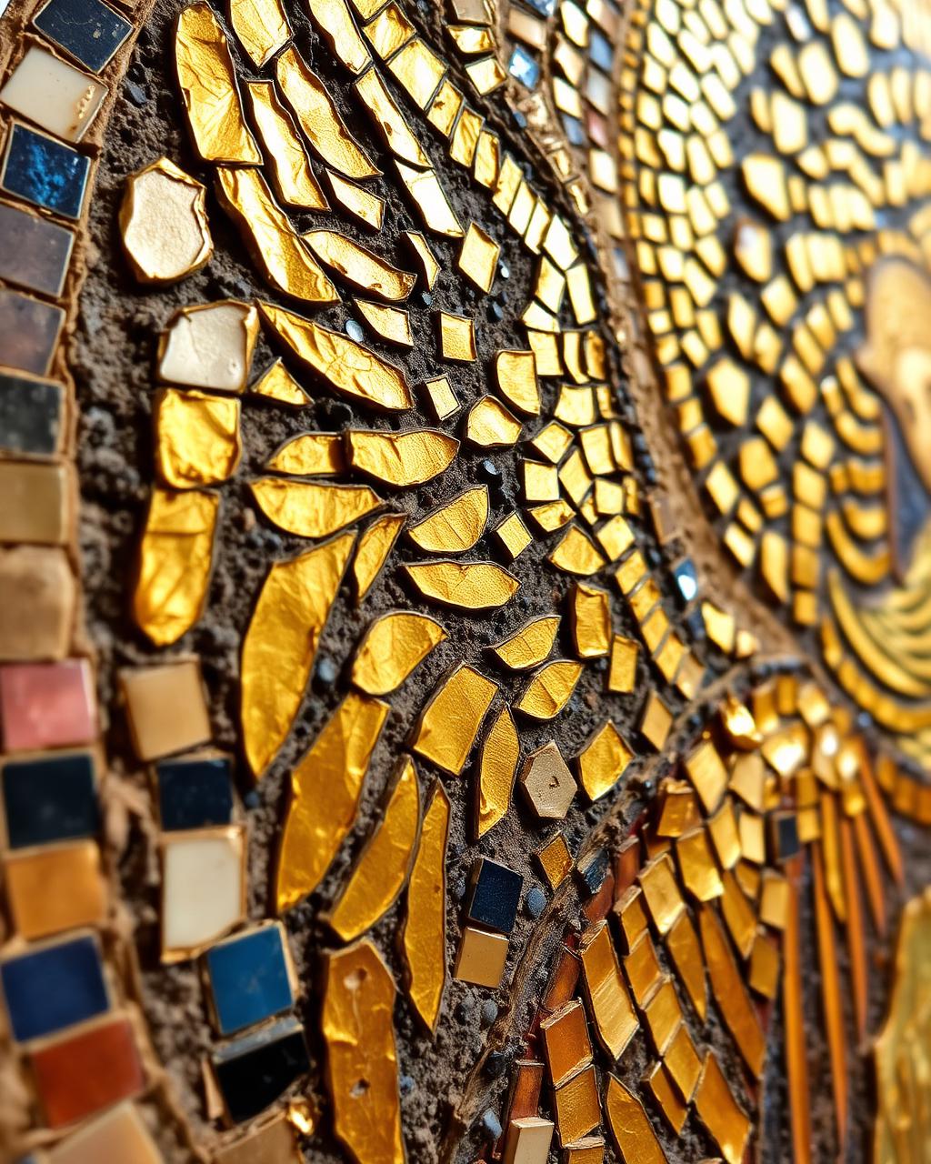 Gold Leaf Mosaic — Private Commission